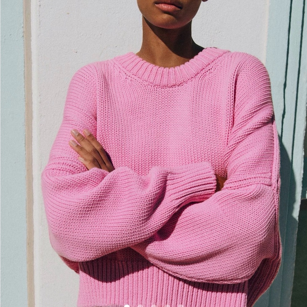 ISO Sezane Virgil Sweater Rose Summer